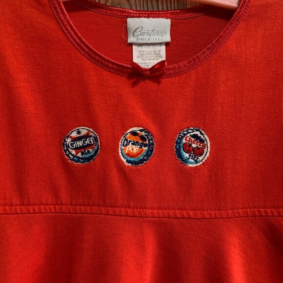 Vintage Carter's Soda Embroidered Top 4T - Picture 4 of 5